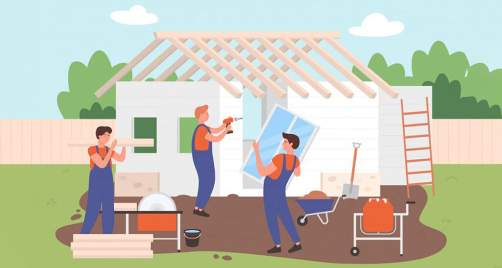 Výstavba murovaných domov